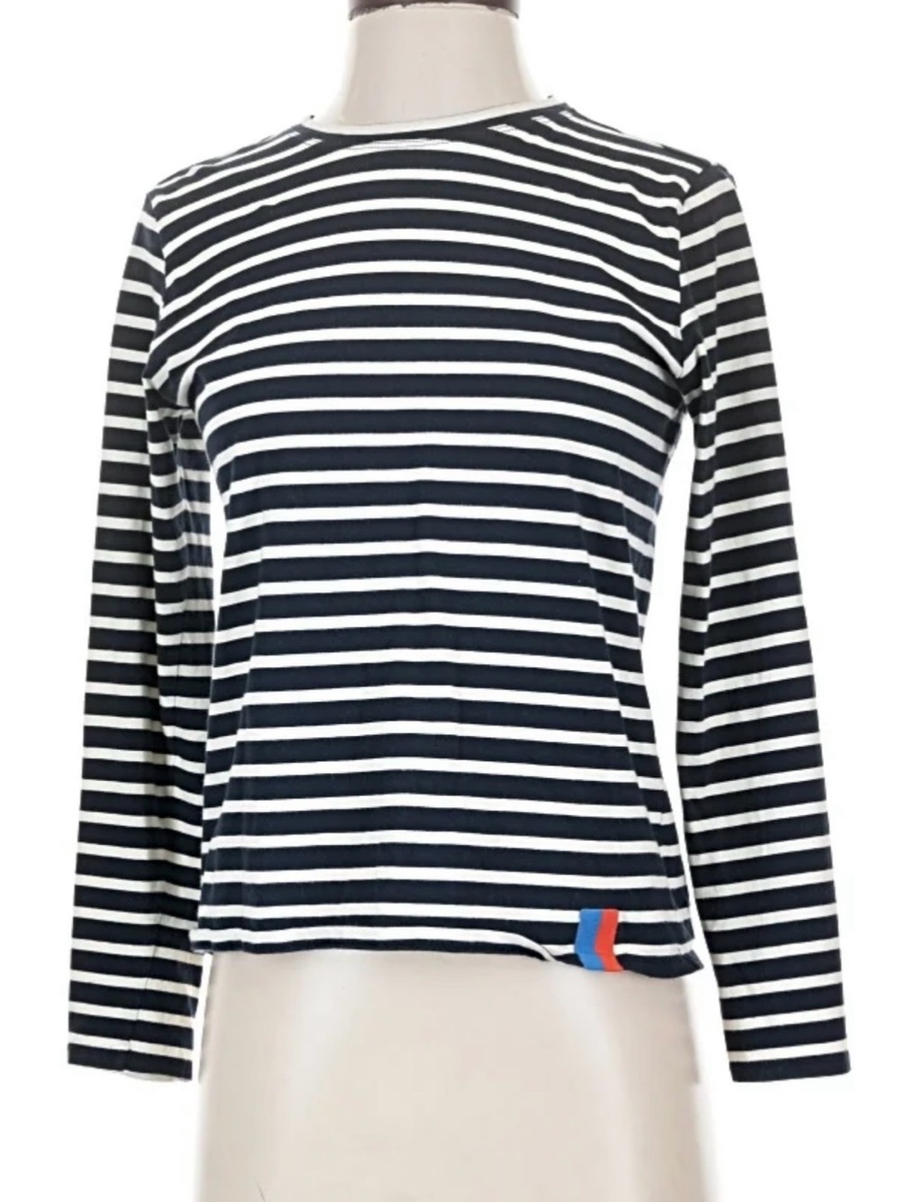 KULE Navy & White Striped Long Sleeve Tee